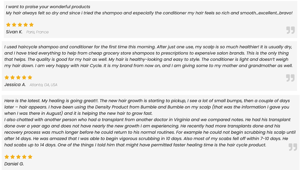 haircycle customer reviews